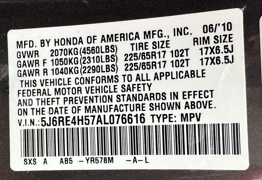 2010 Honda CR-V EX photo 16